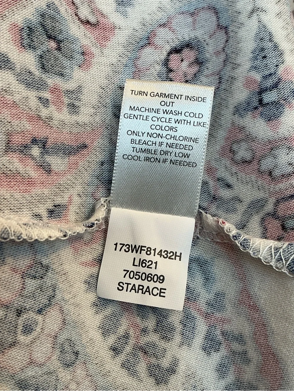 Christopher & Banks Women’s Paisley Maxi V-Neck Multicolored Lined Dress Size XL